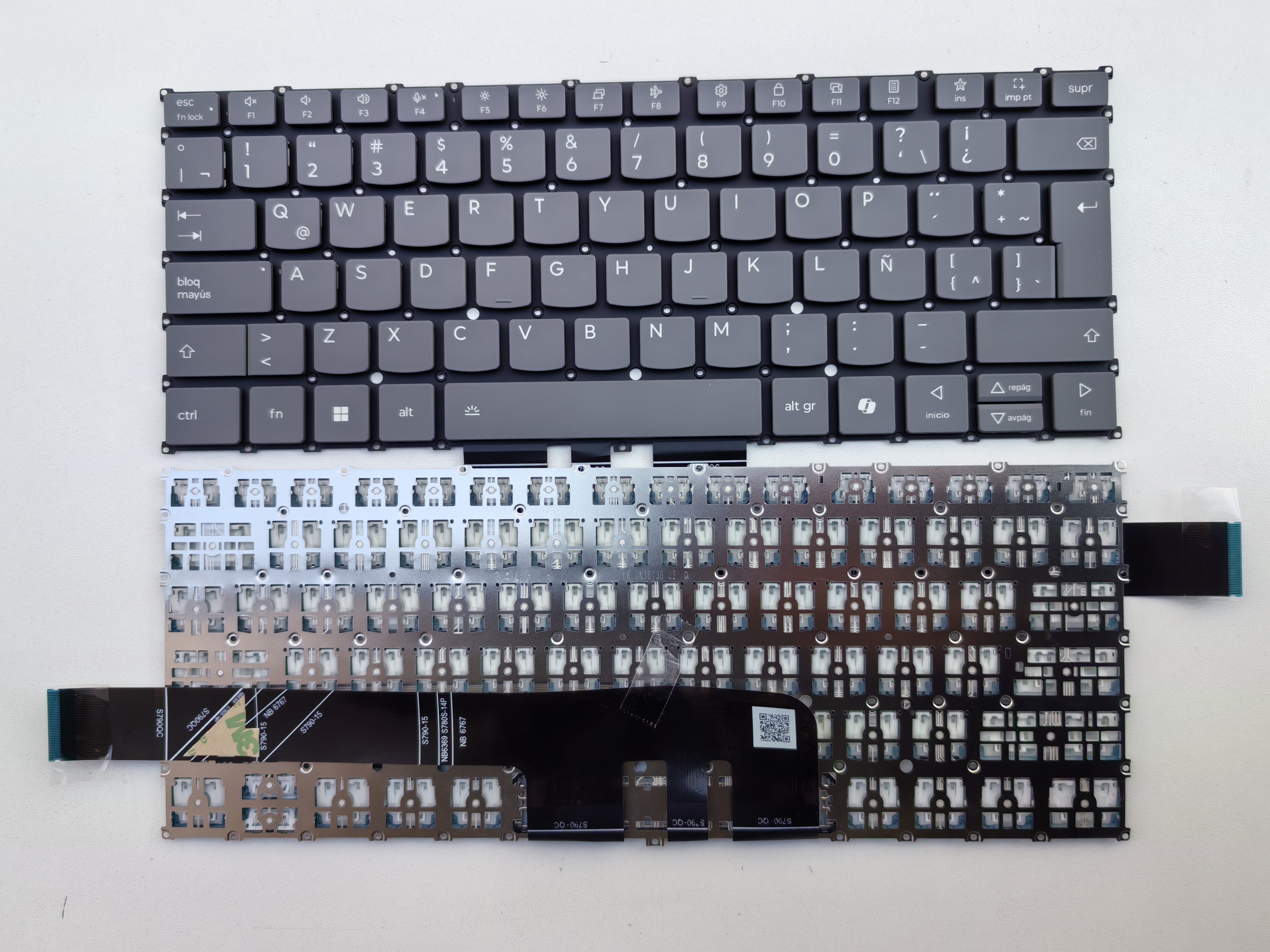 Picture of New Replacement Laptop Keyboard For LENOVO Yoga Slim 7 14AKP10 14ILL10 15IIL9 /AI key/Yoga Pro Grey LA Layout